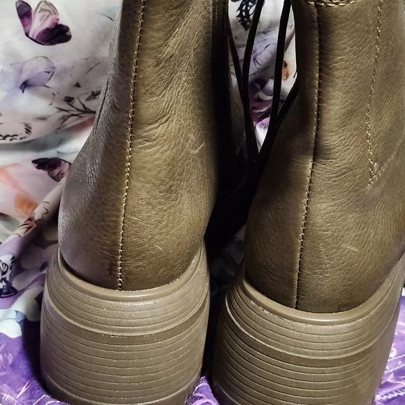 Franco Sarto Brown Leather Boots - Picture 3 of 9